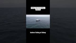 Drone footage  fishing Selsey Kelley’s Heeo Charters Gosport [upl. by Havener]