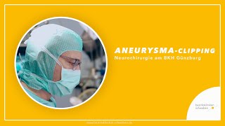 Operation eines Aneurysmas am BKH Günzburg [upl. by Azalea]