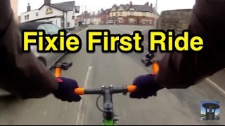 Fixie First Ride and Commentary [upl. by Nilhtac]