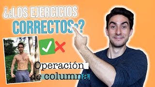 ✅¿Qué EJERCICIOS hacer después de una OPERACIÓN de COLUMNA Hernias Discales L3 L4 L5 S1 [upl. by Konstance]