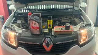 Renault Symbol 15 dci K9K Motor Periyodik Yağ Bakımı renault oil engine automobile teknik [upl. by Anurb]