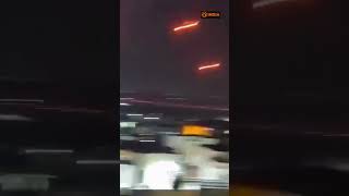 Iranian missiles targeting the Nevatim airbase in the Negev Desert [upl. by Elish]