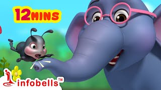 Ek Mota Hathi Songएक मोटा हाथी  Hindi Rhymes amp Balgeet  Infobells hindirhymes ekmotahathi [upl. by Henrieta244]