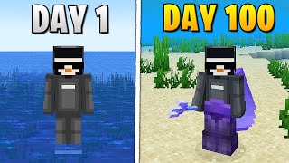 I Survived 100 Days Of Hardcore Minecraft In An Ocean Only World TeamSeas JoinUs [upl. by Abita]