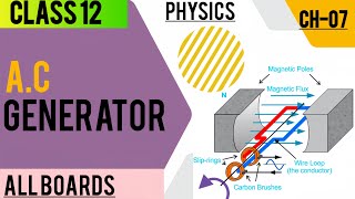 AC Generator Class 12 Physics  Chapter 07 Alternating Current  All boards physics video [upl. by Eckblad]