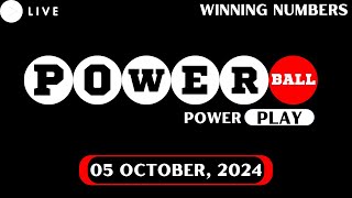 Powerball Lottery Drawing for Oct 05 2024  Live Winning Numbers amp Results [upl. by Clements605]