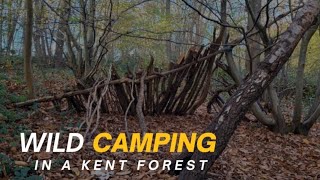 Wild Camping In Kent England  Cooking On An Open Fire  Hammock Camping [upl. by Nnylrefinnej]