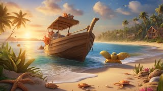 Row Row Row your boat kids song  kids rhymes song  voo voo kids [upl. by Tawney601]