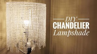 An Easy Way For You To Make A Beautiful Chandelier Lampshade [upl. by Ecirtaemed]