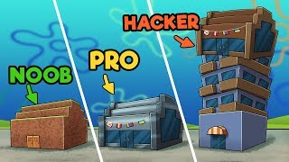 Minecraft  KRUSTY KRAB CHALLENGE NOOB vs PRO vs HACKER [upl. by Vetter]