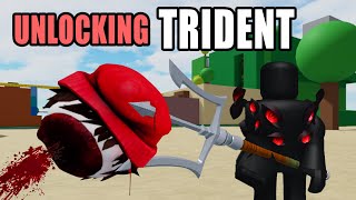 Combat Warriors UNLOCKING Trident Roblox [upl. by Aoniak654]