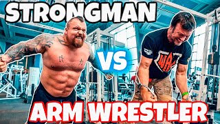 Strongman VS Arm wrestler Ft Devon Larratt [upl. by Chader]