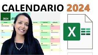 CREA UN CALENDARIO DE ACTIVIDADES 2024 SUPER FACIL Y RÁPIDO EN EXCEL Y SIN FORMULAS [upl. by Nlyak]