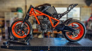 THE ENGINE IS IN 2020 1290 SUPERDUKE SWAPPED RC8R EPISODE 3 [upl. by Nonez]