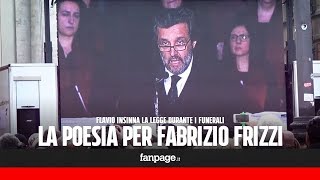 La commovente poesia per Fabrizio Frizzi letta da Flavio Insinna ai funerali [upl. by So373]