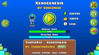 EASY USER COINS Geometry Dash  Xenogenesis By Chelonian 3 coins [upl. by Eiddet]