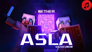 🎶 Minecraft Nether Şarkısı quotVAZGEÇMEM ASLAquot  Minecraft Müzik  Türkçe Rap Şarkısı Minecraft Song [upl. by Carlen977]