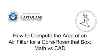 How to Compute the Area of an Air Filter for a CorsiRosenthal Box Math vs CAD [upl. by Nitsirt184]