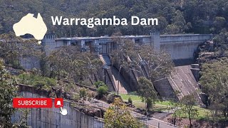 Warragamba dam view from observation platform a few kilometres away New South Wales Australia A U [upl. by Dita624]