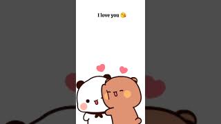 I want to hug you  Bubu Dudu  Milkmoachabear  Cute couple  Animation [upl. by Aicemak]