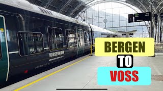 Scenic Train Ride Bergen To Voss  Norway Train Rides  Norway In A Nutshell From Bergen Norway [upl. by Zima50]