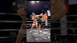 Feint  Round kick 🔥 kickboxing muaythai mma [upl. by Crescentia]