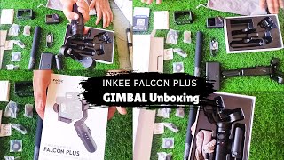 INKEE FALCON PLUS ACTION CAMERA GIMBAL STABILIZER  UNBOXING [upl. by Kirtley]