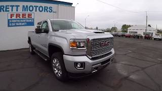 2018 Silver GMC Sierra 2500HD Denali Walkaround Garrett Motors [upl. by Akili]