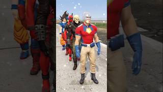 GATFIVESUPERHEROSVSVANOMSTRONGERWHOISMOSTPOWERFUL🤔mhmukul shorts short song video [upl. by Anibor]