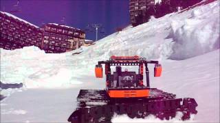 Lego Technic Snow Groomer in Avoriaz by Cypr21 [upl. by Ahseinat]