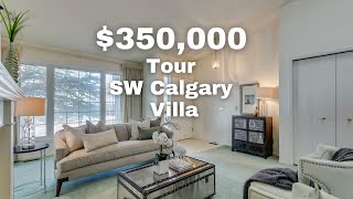 Tour a 350000 Bungalow Villa in SW Calgary Home For Sale 2022 [upl. by Wernda]