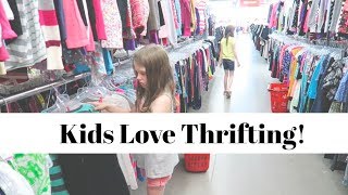 Thrift With Us  Huge Thrift Haul with 4 Kids [upl. by Siward997]