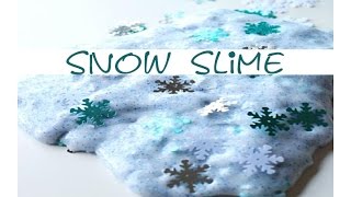 SLIME con la Neve  Snow Slime  Fluffy Slime [upl. by Enorej]