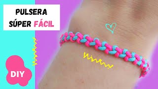 💙 Como hacer pulseras de hilo fáciles y rápidas para vender  pulseras de macramé paso a paso [upl. by Seuqram762]