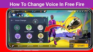 How to Change Voice in Free Fire  😱 Free Fire Max Voice Change New App 100 Working  Voice changer [upl. by Linea612]