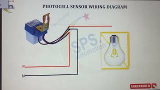 PHOTOCELL WIRING DIAGRAM wiring photocell ldr relay vuralvideo [upl. by Harraf]