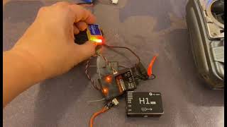 FLYWING H1 Flight control Using DSMX adapter [upl. by Leinahtan]