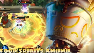 Wild Rift FOOD SPIRITS AMUMU FULL GAMEPLAY ITEMSRUNES [upl. by Foote]