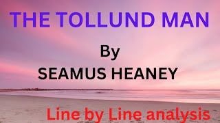 The Tollund Man by Seamus Heaney  summary in Hindi [upl. by Robbie576]