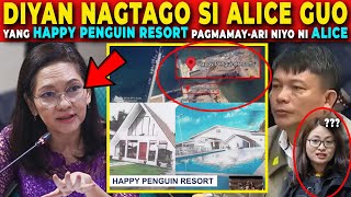 🔴 DIYAN NAGTAGO si ALICE GUO sa HAPPY PENGUIN RESORT na PAGMAMAYARI niyo MAYOR DONG  SEN RISA [upl. by Lull]