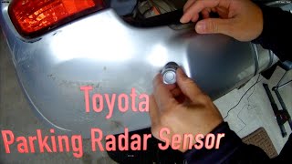 Toyota How to Install Backup Parking Radar Sensor [upl. by Akenn903]