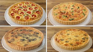 How to Make a Quiche – 4 Easy Recipes [upl. by Enirahtac]