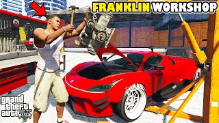 Franklin Planning To Upgrade His New Workshop in Los Santos GTA 5  SHINCHAN and CHOP [upl. by Atnuahc]