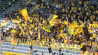 Polizeieinsatz  Stimmung vor dem Spiel Arminia Bielefeld vs Borussia Dortmund Amateure [upl. by Nwahsud]