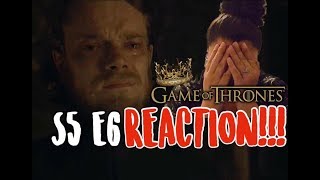 Game of Thrones S5 E6 quotUnbowed Unbent Unbrokenquot  REACTION [upl. by Ragucci406]