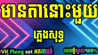 មានតានោះមួយ ភ្លេងសុទ្ធអកកាដង់ cambodia karaoke cover new version on Yamaha PSR s970khmerkaraoke [upl. by Amir]