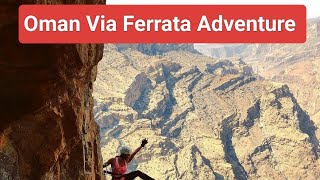 Best Via Ferrata in Oman l Al Jabal Al Akhdar ViaFerrata l Hiking Trekking in Oman [upl. by Ahsinel124]