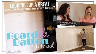 Wainscoting Tutorial Board amp Batten Concept [upl. by Kendricks264]