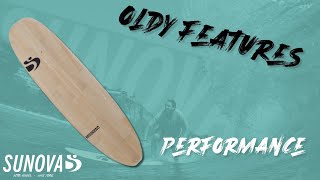 Sunova SURF Longboards  OLDY features [upl. by Imoyik]