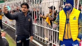 Babar Azam amp Saim Ayub Take Selfie with Fans Rawalpindi Stadium  PSL [upl. by Gifferd]